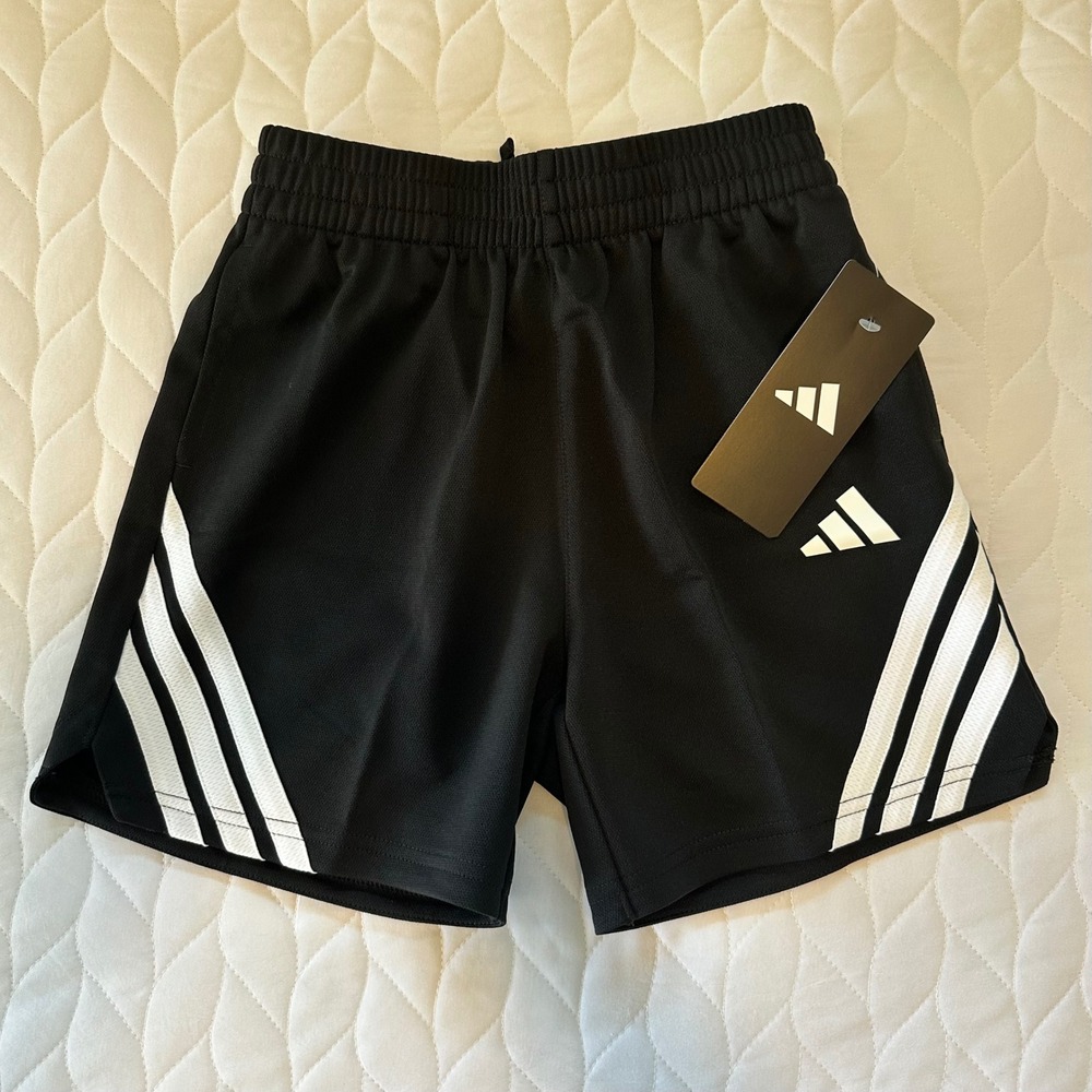 Adidas Athletic Shorts Size S 8 Black New With Tags